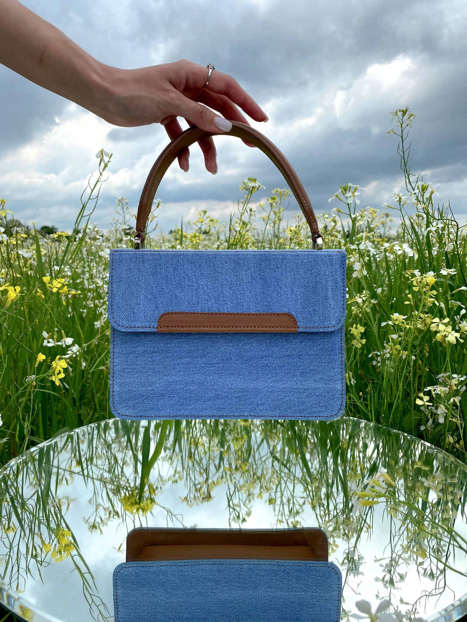 Snaked Boy Bag Upcycling Collection with Camel Leather