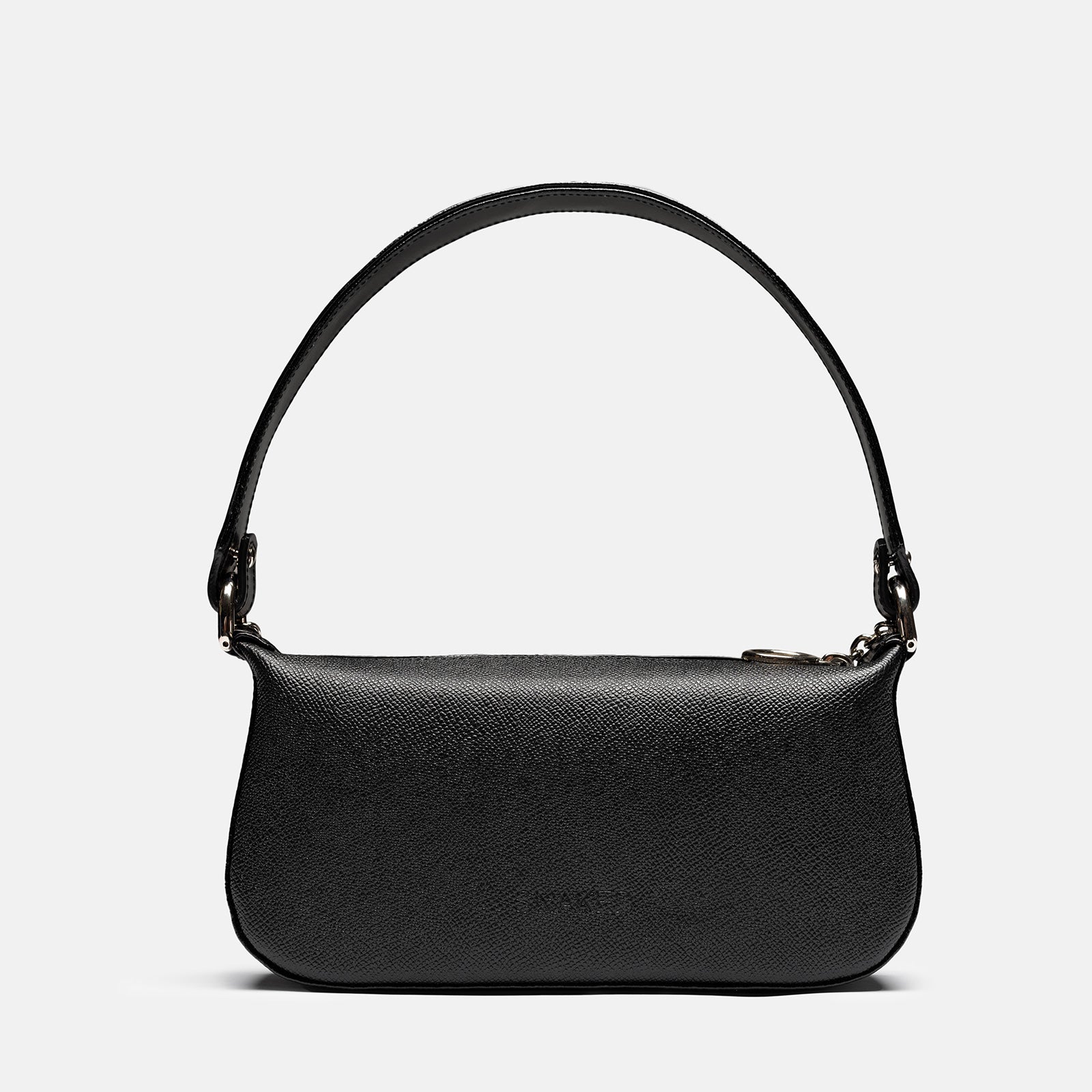 Snaked Coco Bag in Black Saffiano