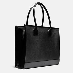 Snaked Tote Bag in Black