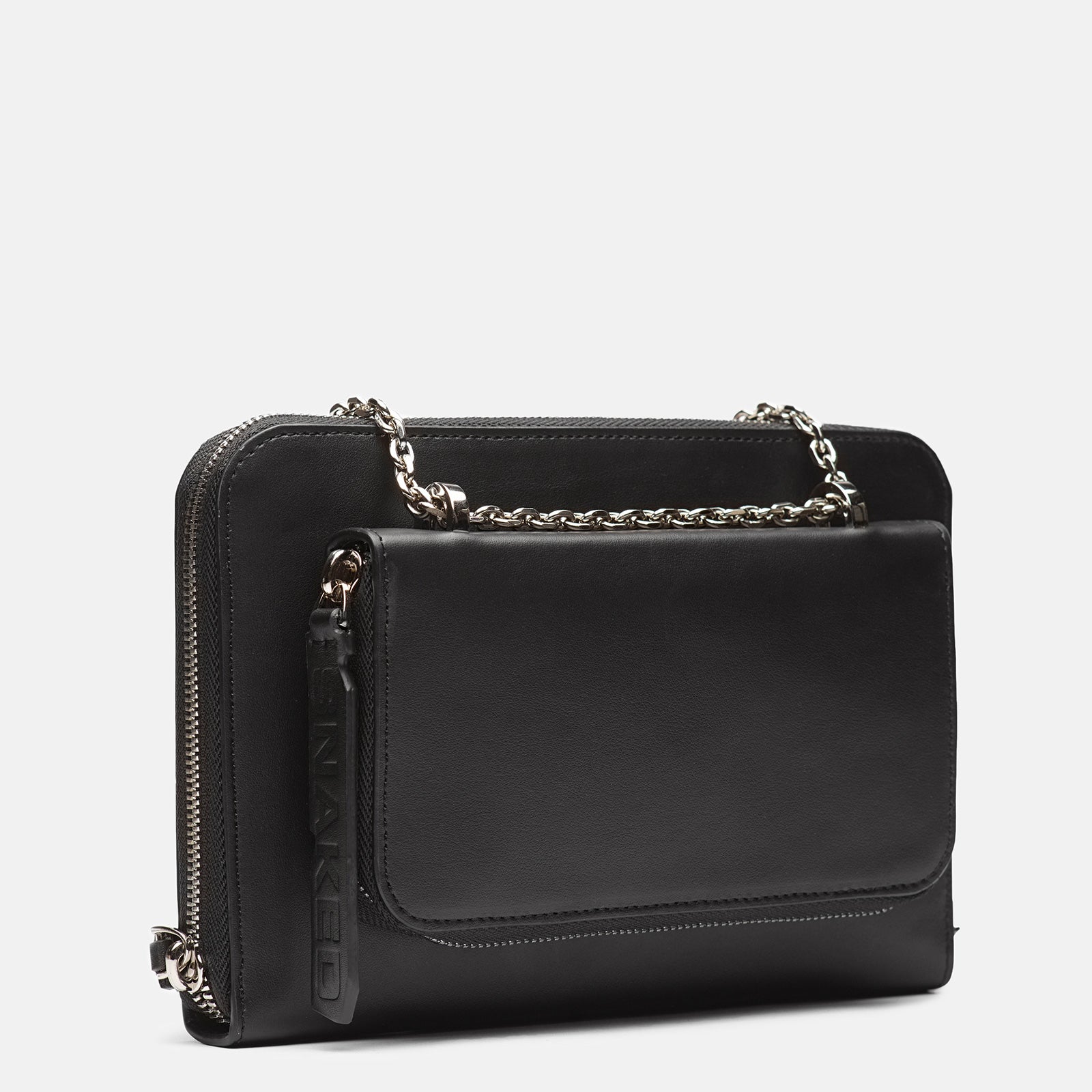 Snaked Clutch in Classic Black